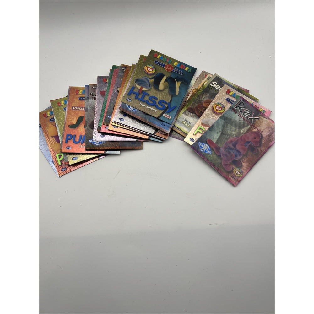 1999 Beanie Baby Trading Card Set Foil 29 W/ Rex